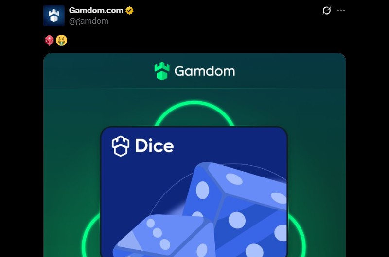 Twitter 56K Gamdom Dice Win